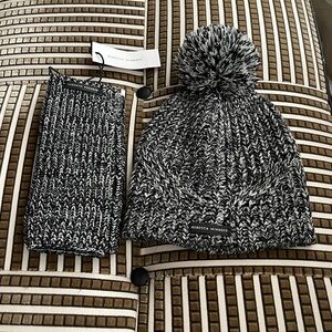 Rebecca Minkoff Black and white Hat & Glove Set